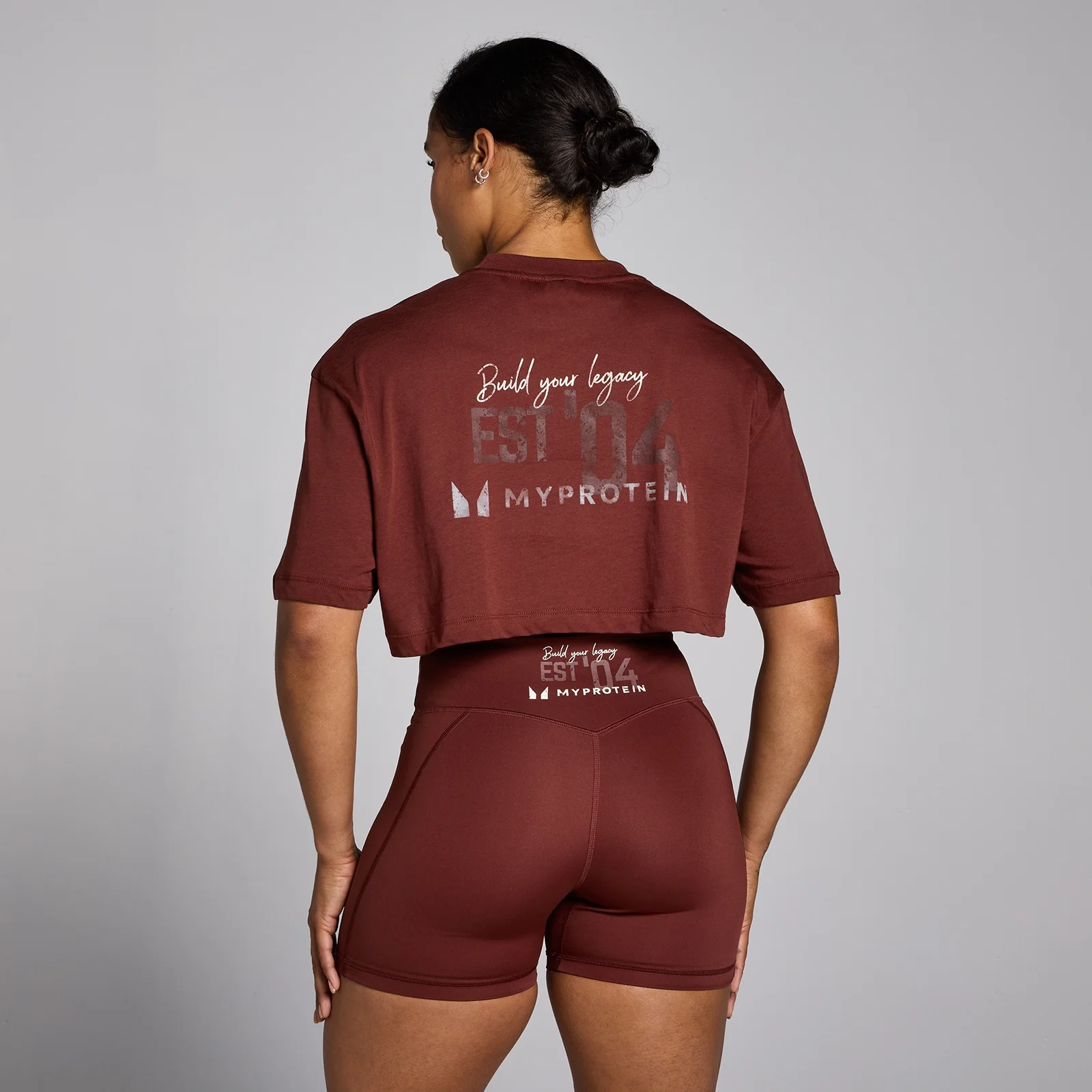 T-shirt graphique court MP Origin pour femmes – Rouge brique - XS Image 1