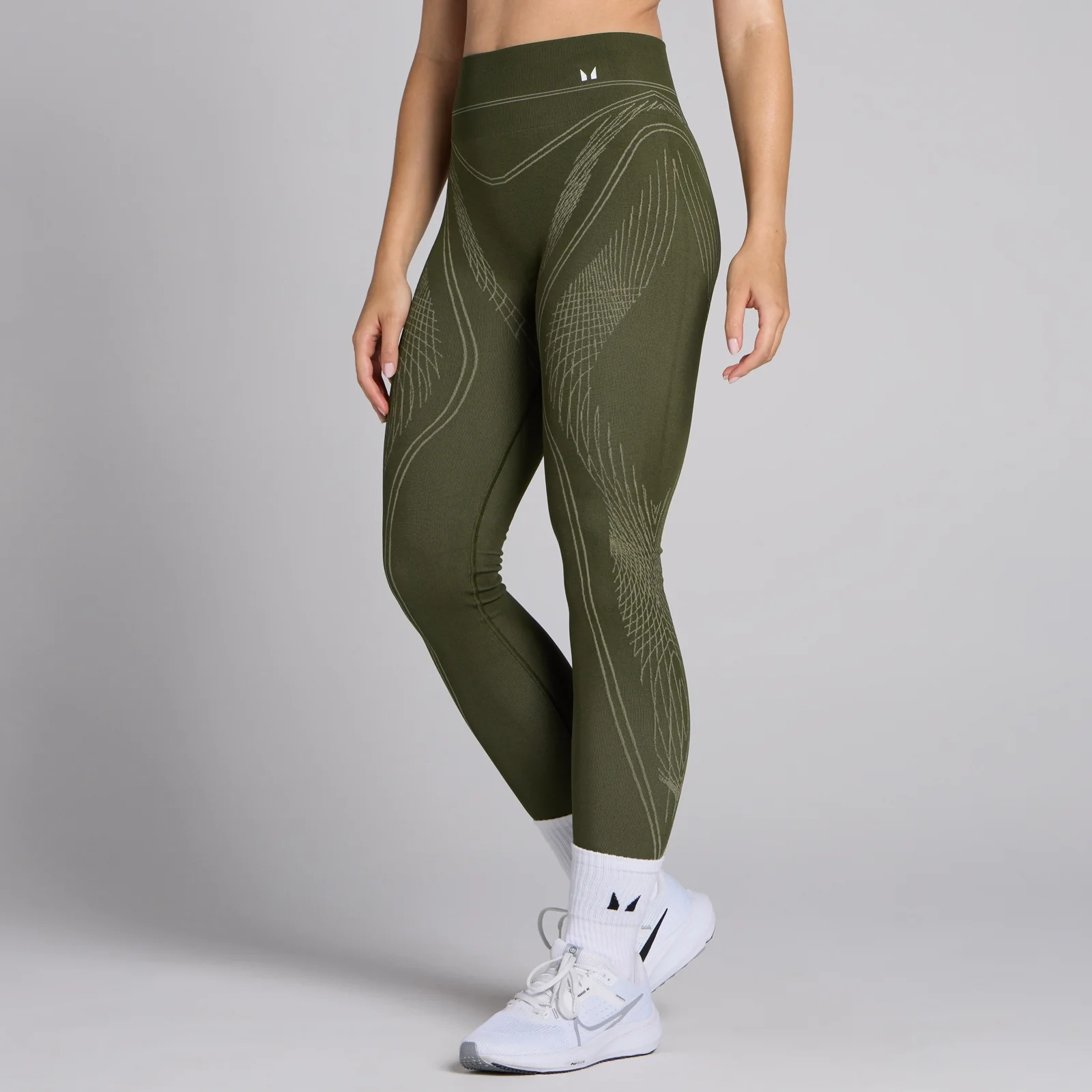 Legging linéaire sans coutures MP Tempo pour femmes – Olive foncé - XS Image 1