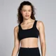 Brassière de sport gaufrée sans coutures MP Lifestyle pour femmes – Noir