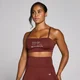 Brassière d’entraînement graphique MP Origin pour femmes – Rouge brique