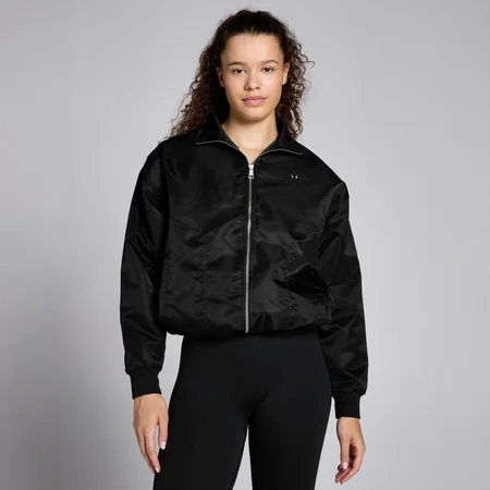 Veste bombardier en nylon MP Lifestyle pour femmes – Noir