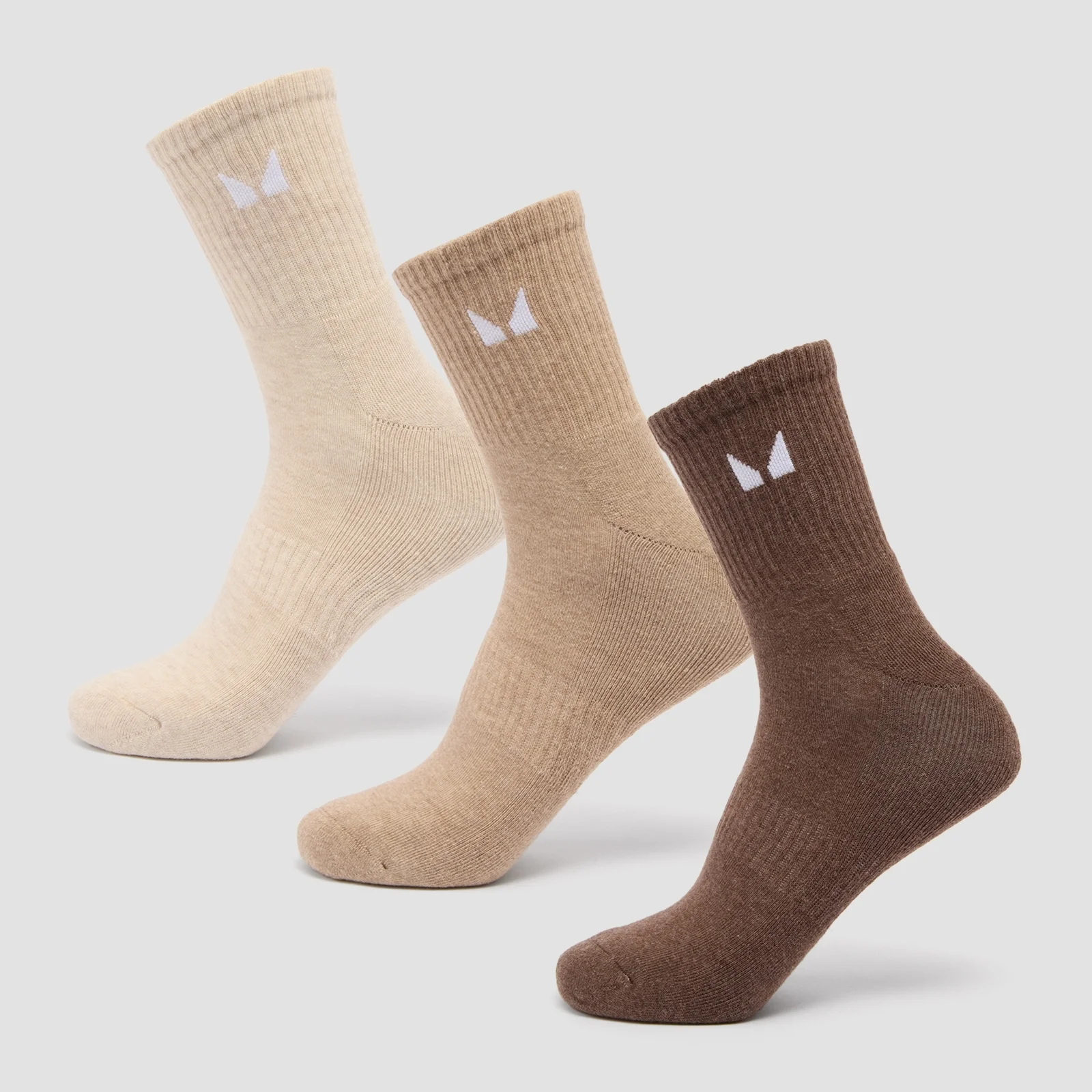 MP Unisex Crew Socks (3 Pack) - Neutral - UK 6-8 Image 1