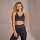 Brassière sans coutures à col en V MP pour femmes – Noir