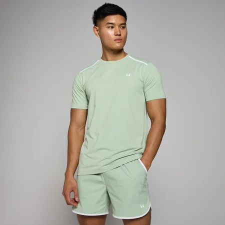 T-shirt MP Tempo Binding pour hommes – Vert givré
