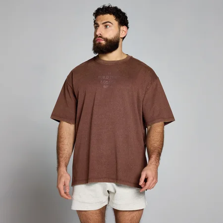 T-shirt graphique délavé MP Origin – Cuivre