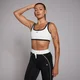 Brassière de sport contrastée MP Tempo pour femmes – Blanc
