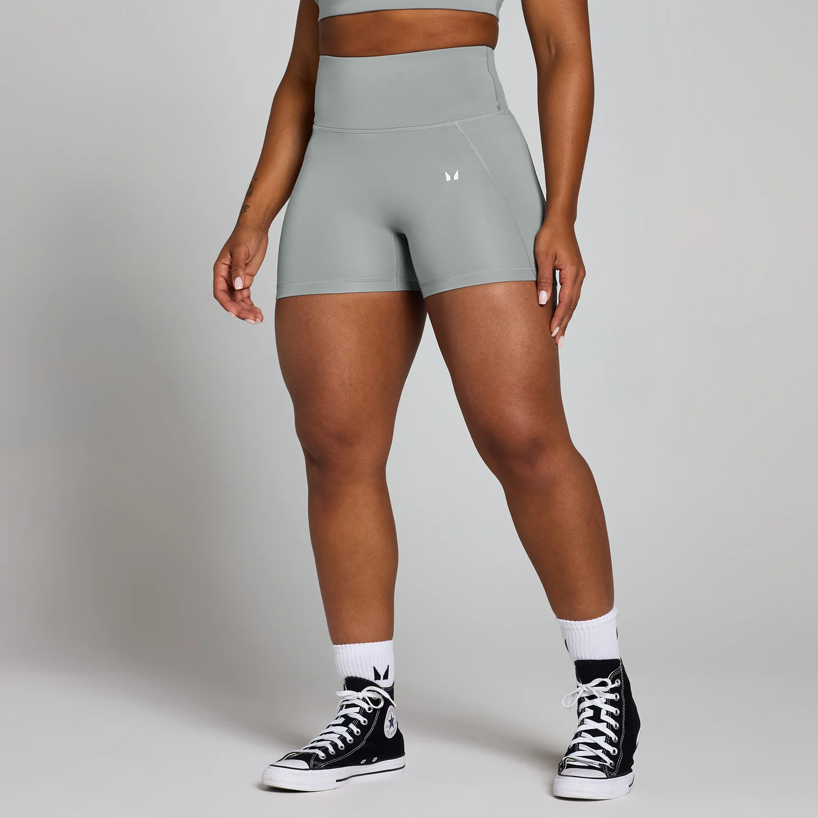 Short d’entraînement graphique MP Origin pour femmes – Gris fossile - XS Image 1