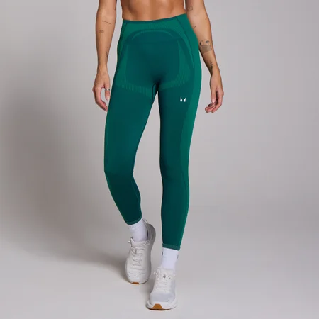 Legging hybride sans coutures MP Tempo pour femmes – Bleu sarcelle foncé