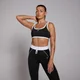 Brassière de sport contrastée MP Tempo pour femmes – Noir