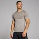 T-shirt sans coutures à manches courtes MP pour hommes – Brun clair chiné