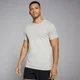 T-shirt sans coutures à manches courtes MP pour hommes – Gris ciel chiné