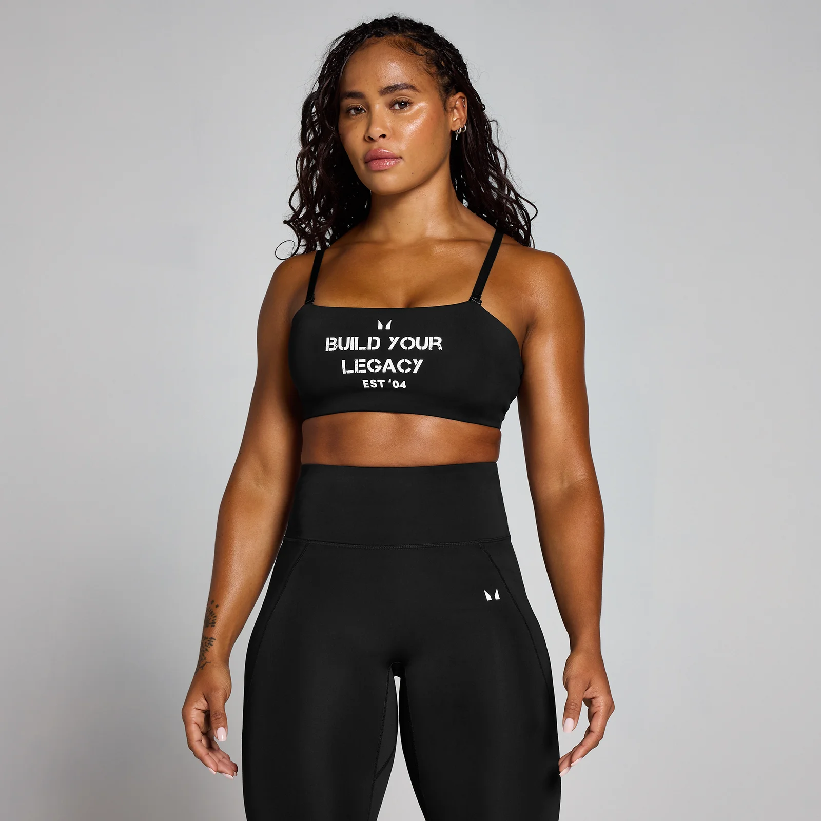 Brassière d’entraînement graphique MP Origin pour femmes – Noir - XS Image 1