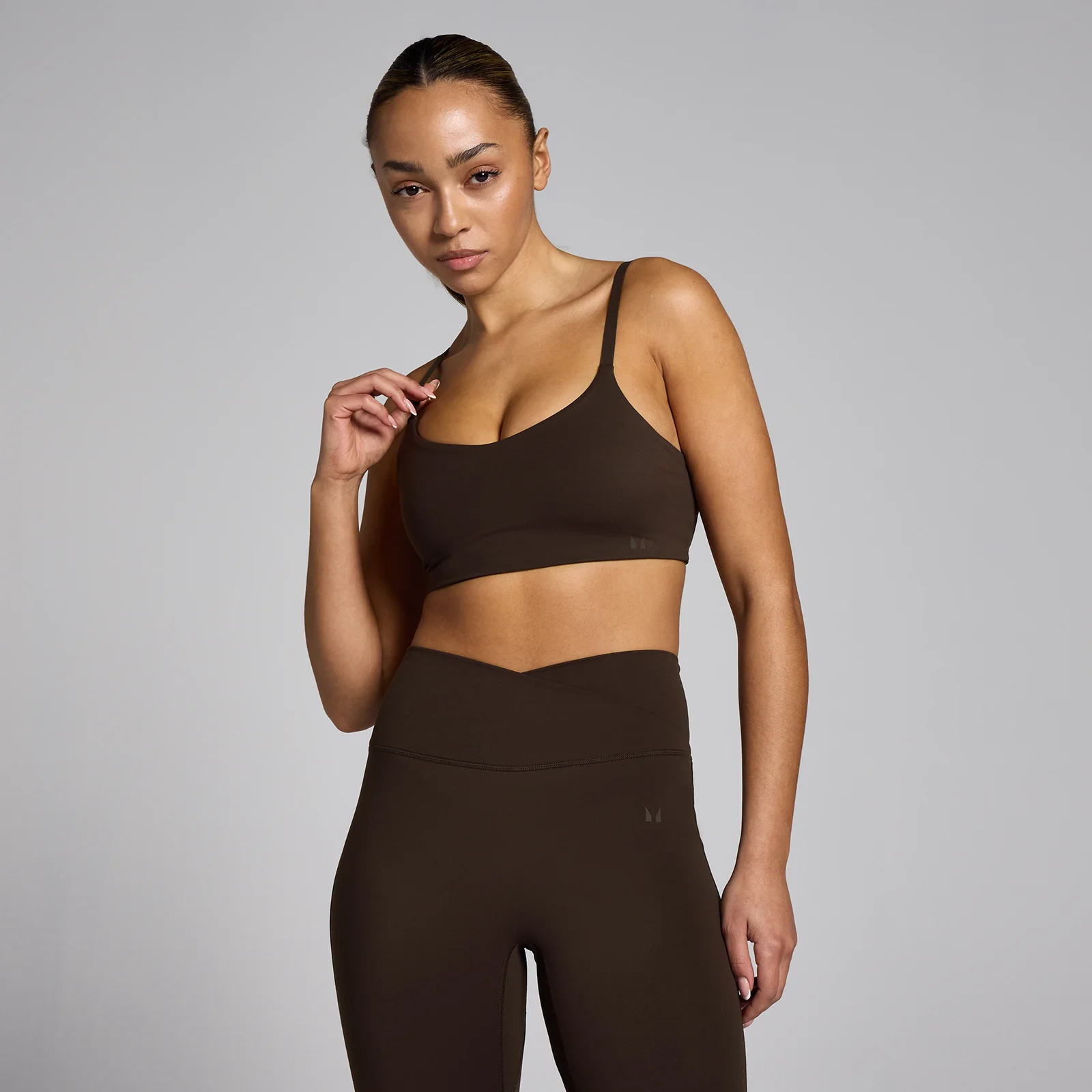 Brassière de sport MP Tempo pour femmes – Café - XXL Image 1