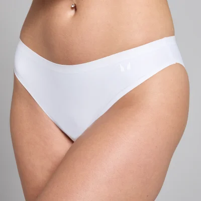 Culotte discrète de style bikini taille mi-haute MP pour femmes (lot de 3) – Blanc - M Image 8