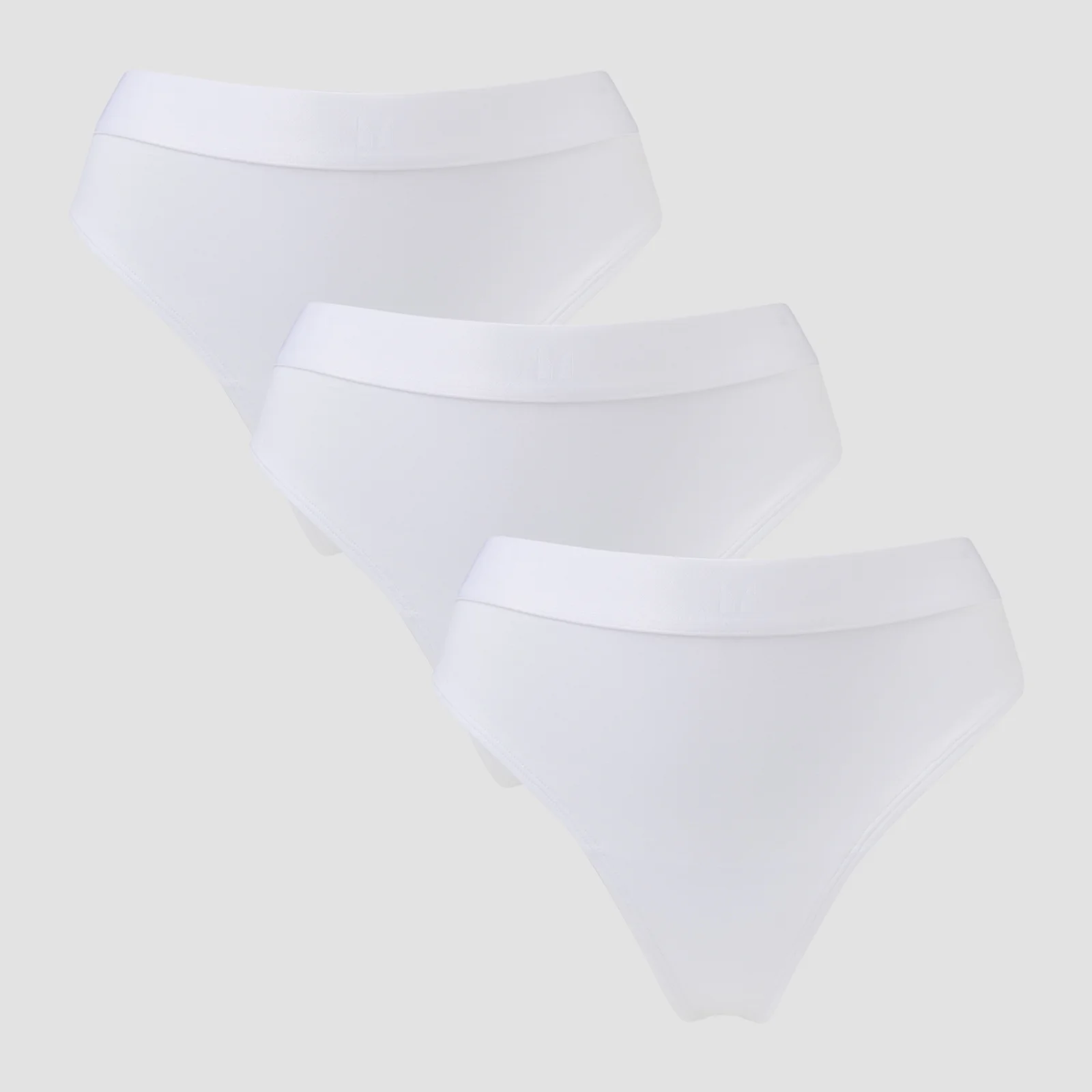 String taille mi-haute MP pour femmes (lot de 3) – Blanc - M Image 1