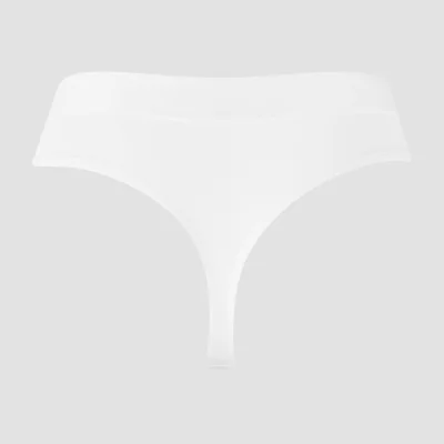 String taille mi-haute MP pour femmes (lot de 3) – Blanc - M Image 7