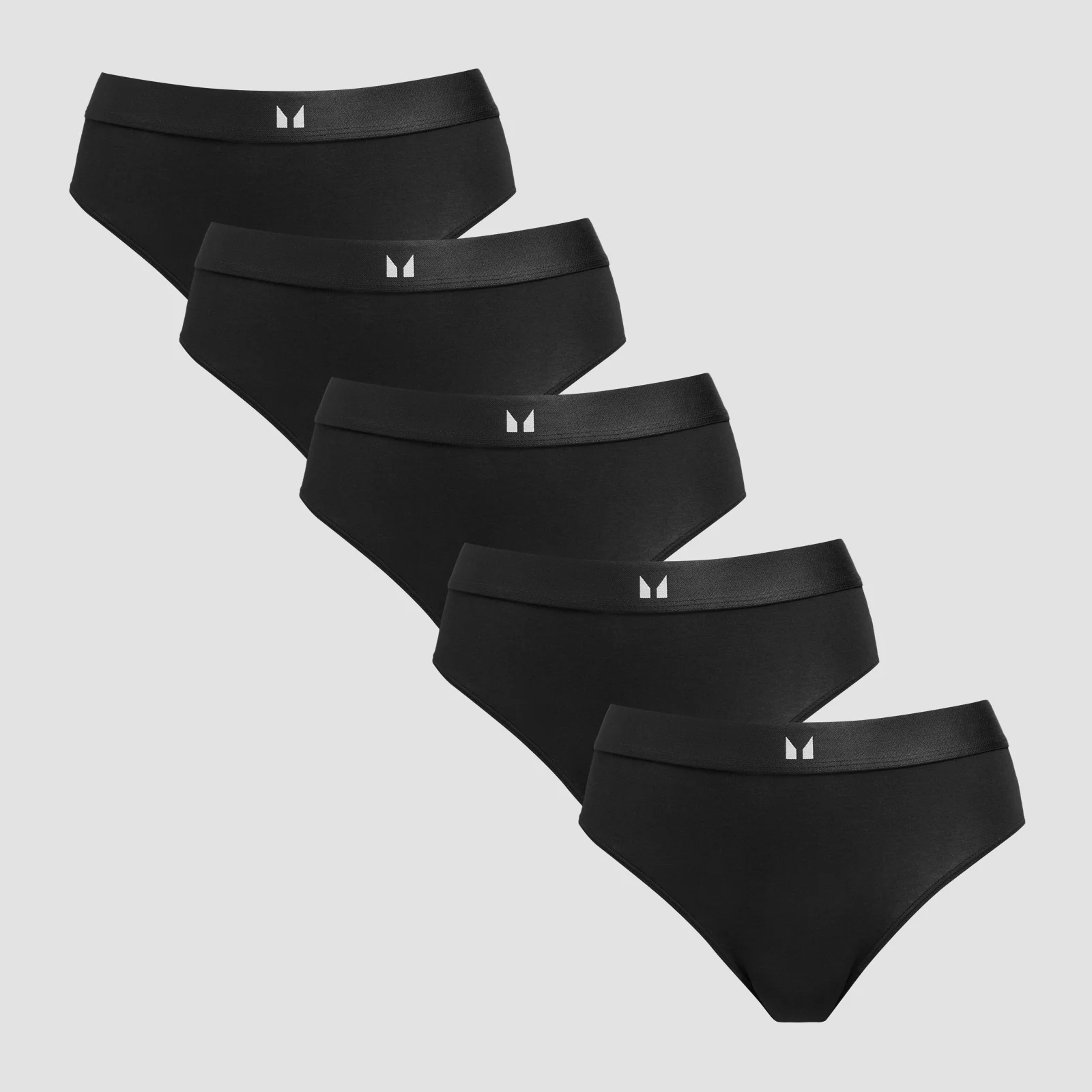 MP Women's Mid Rise Bikini Brief (5 Pack) - Black - S Image 1