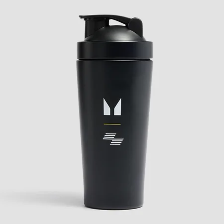Shaker Hyrox en acier inoxydable recyclé Myprotein – Noir