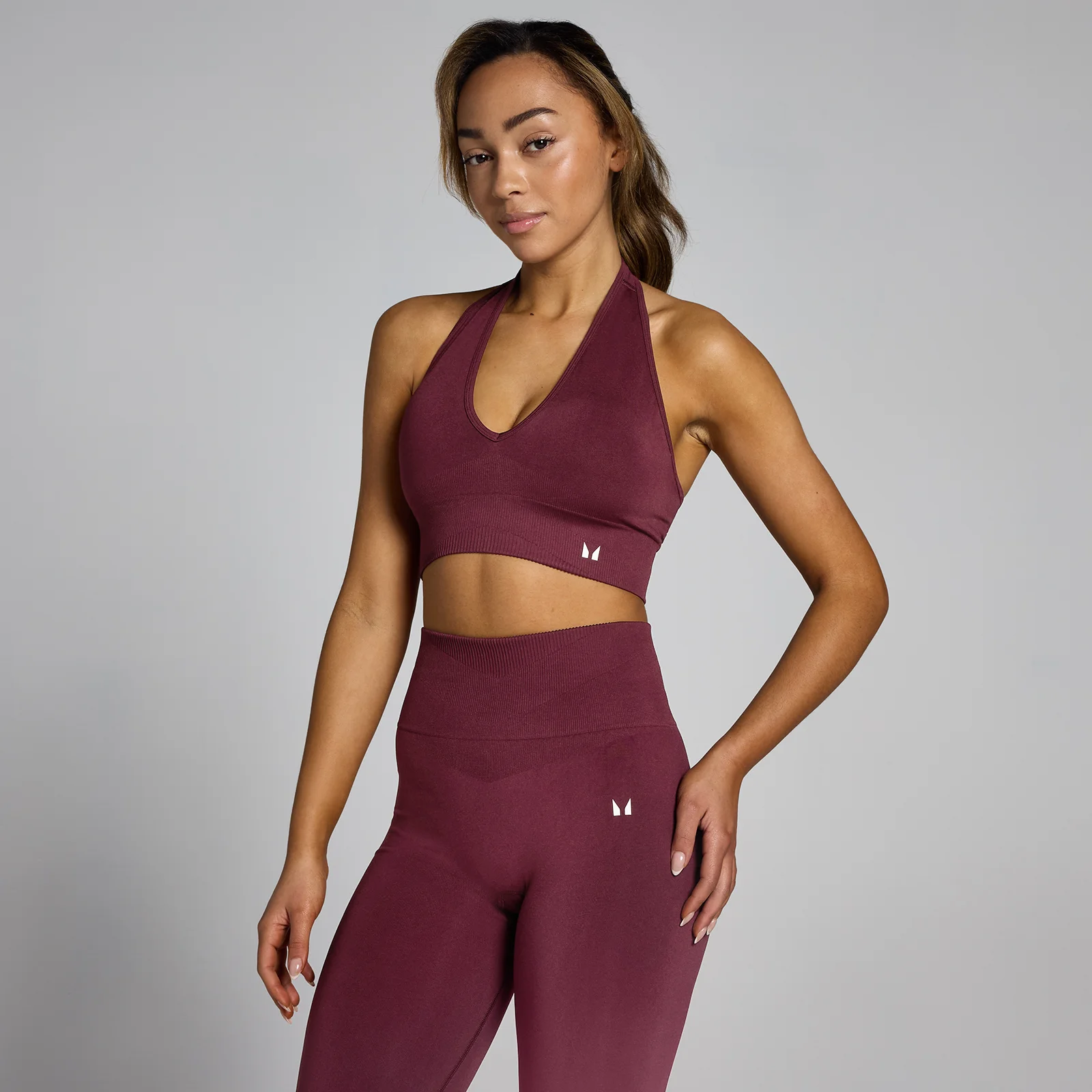 Brassière à dos nu sans coutures MP Tempo pour femmes – Vin rouge - L Image 1
