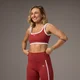 Brassière de sport à encolure carrée contrastée MP X Tatiana – Rouille délavé