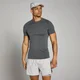 T-shirt moulant sans coutures MP Velocity pour hommes – Gris foncé