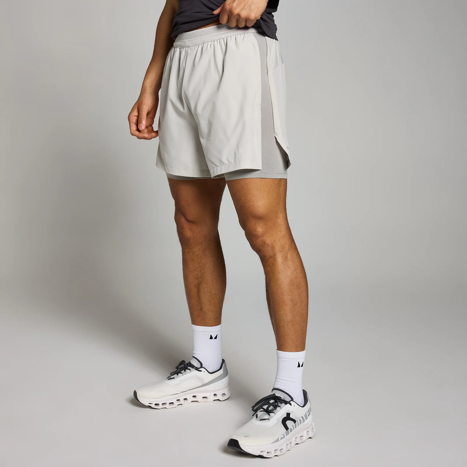 Short 2-en-1 avec entrejambe de 13 cm MP Velocity pour hommes – Chrome - XS Image 1