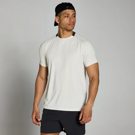 T-shirt d’entraînement quadrillé MP Tempo pour hommes – Brume