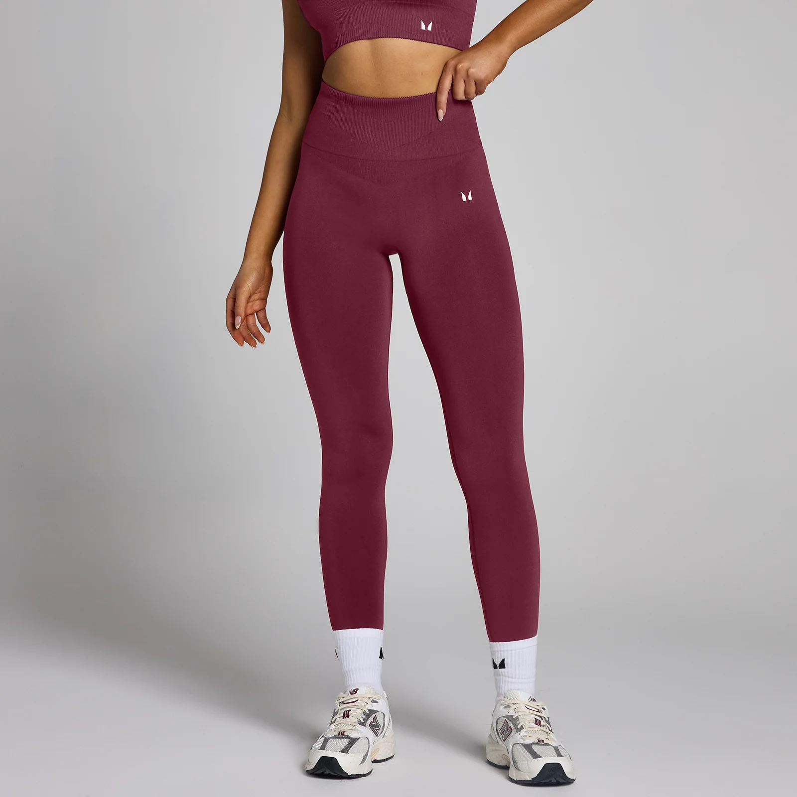 Legging sans coutures MP Tempo pour femmes – Vin rouge - XXL Image 1
