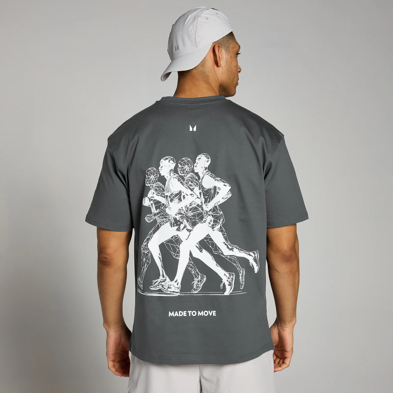 T-shirt de course à imprimé graphique MP Velocity Ultra – Gris foncé - XXS - XS Image 1