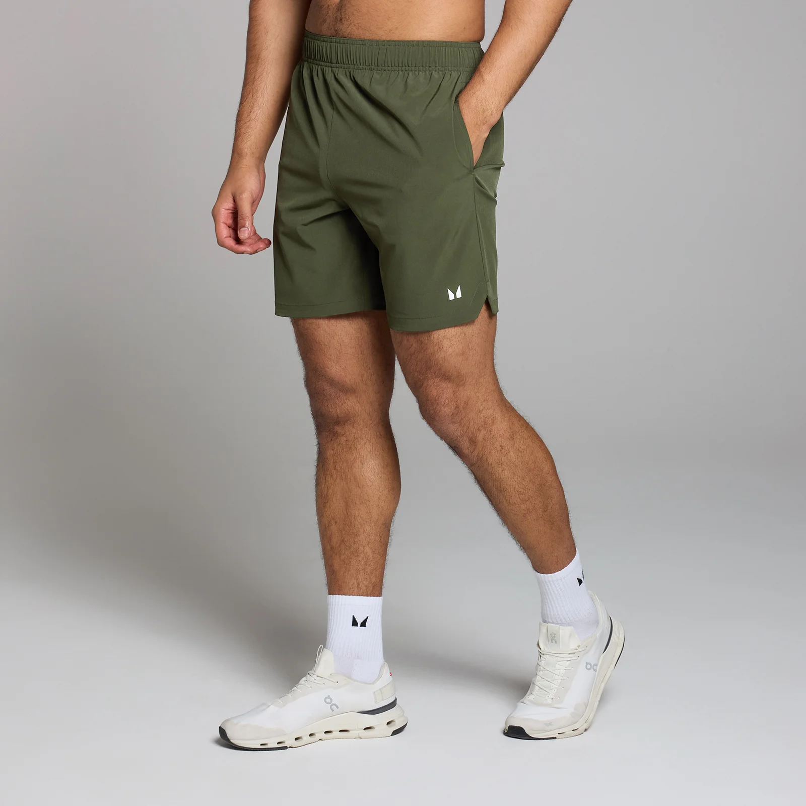 Short tissé avec entrejambe de 18 cm MP Active pour hommes – Kaki foncé - XL Image 1