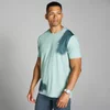 T-shirt imprimé en maille filet MP Velocity pour hommes – Gris brume