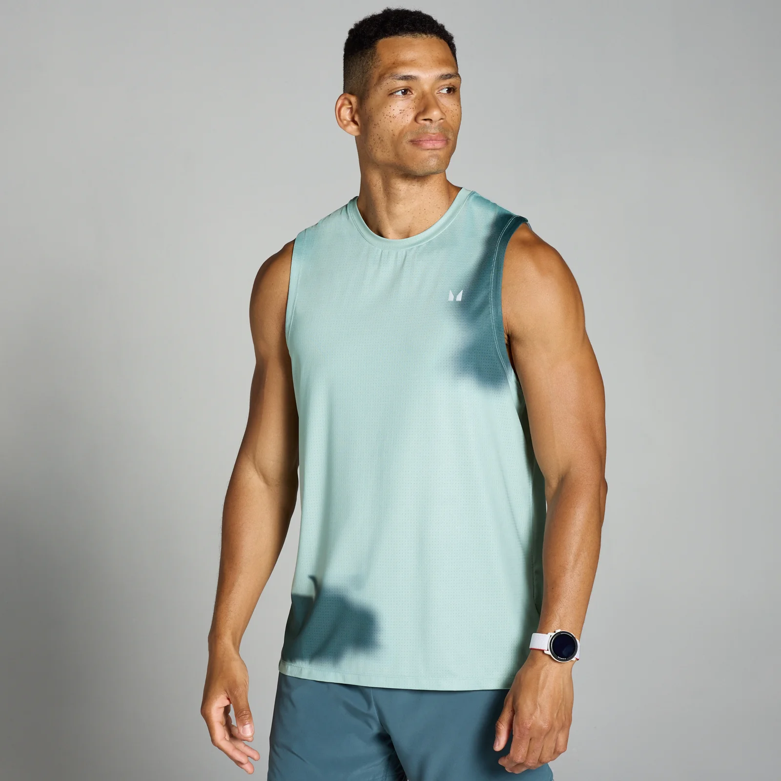 Débardeur imprimé en maille filet MP Velocity pour hommes – Gris brume - XS Image 1
