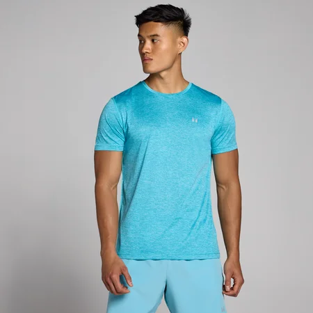 T-shirt chiné MP Tempo pour hommes – Cyan