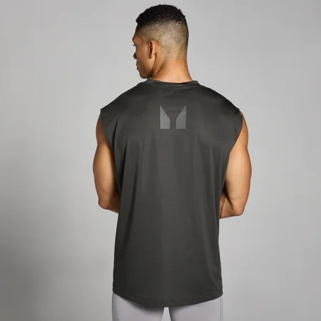 Débardeur d’entraînement oversize en maille filet MP Tempo pour hommes – Gris nuit