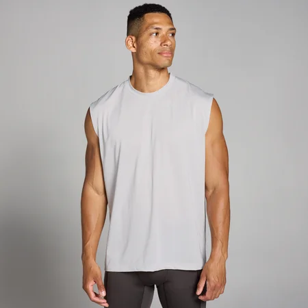 Débardeur d’entraînement oversize en maille filet MP Tempo pour hommes – Gris clair
