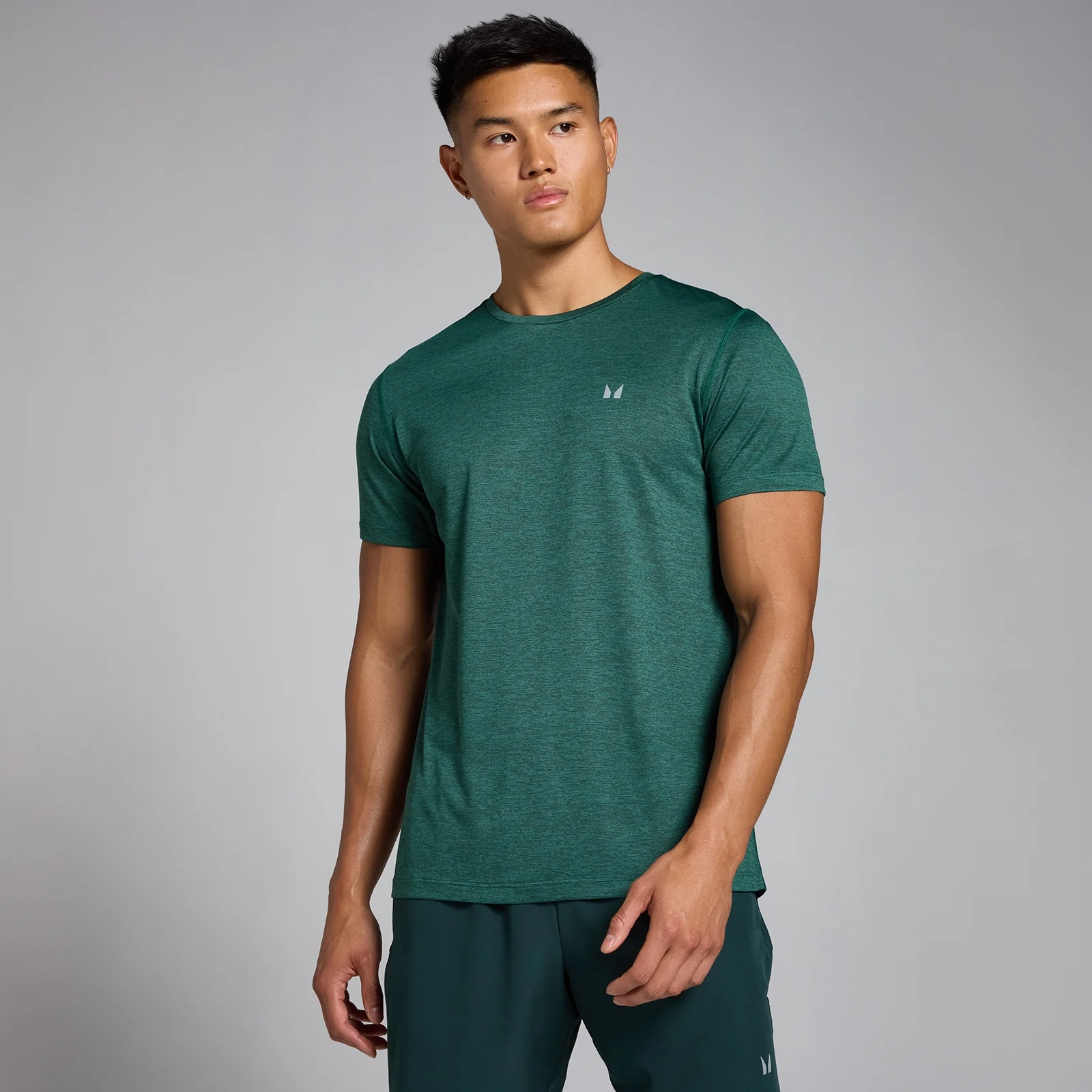 T-shirt chiné MP Tempo pour hommes – Vert foncé - S Image 1