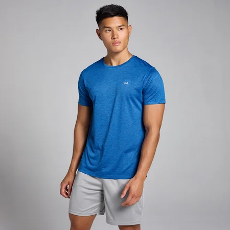T-shirt chiné MP Tempo pour hommes – Bleu pur