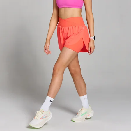 Short de course plissé MP Velocity pour femmes – Ambre