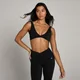 Brassière de sport torsadée sur le devant MP Tempo pour femmes – Noir
