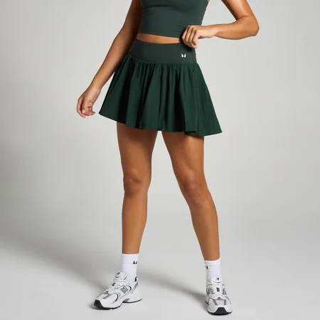 Jupe-culotte plissée MP Tempo pour femmes – Émeraude foncé