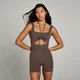 Body à fronces MP Studio pour femmes – Chocolat