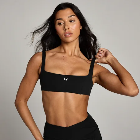 Brassière de sport à dos nu MP Studio pour femmes – Noir