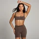 Brassière de sport à dos nu MP Studio pour femmes – Chocolat