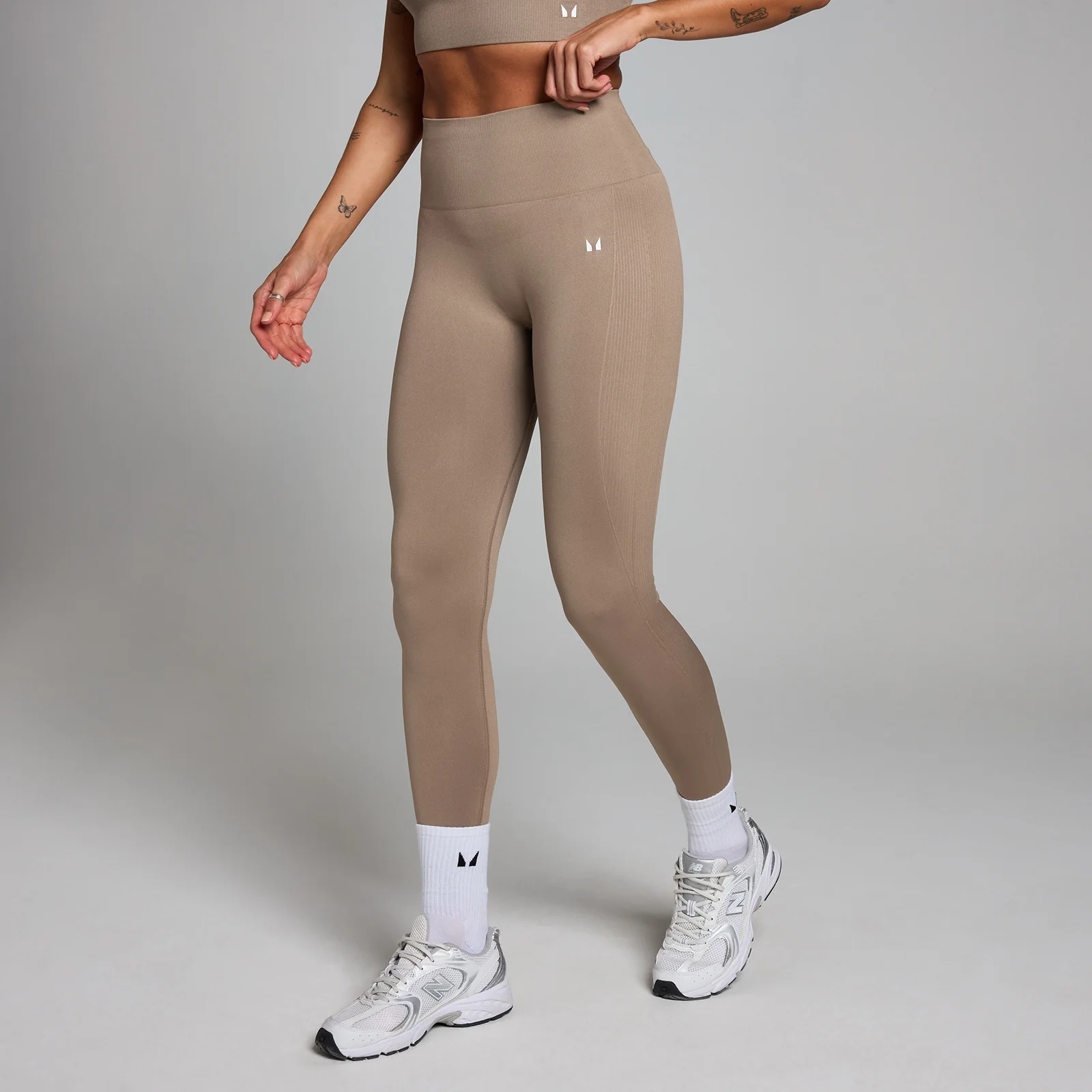 Legging sans coutures MP Shape pour femmes – Taupe clair - M Image 1