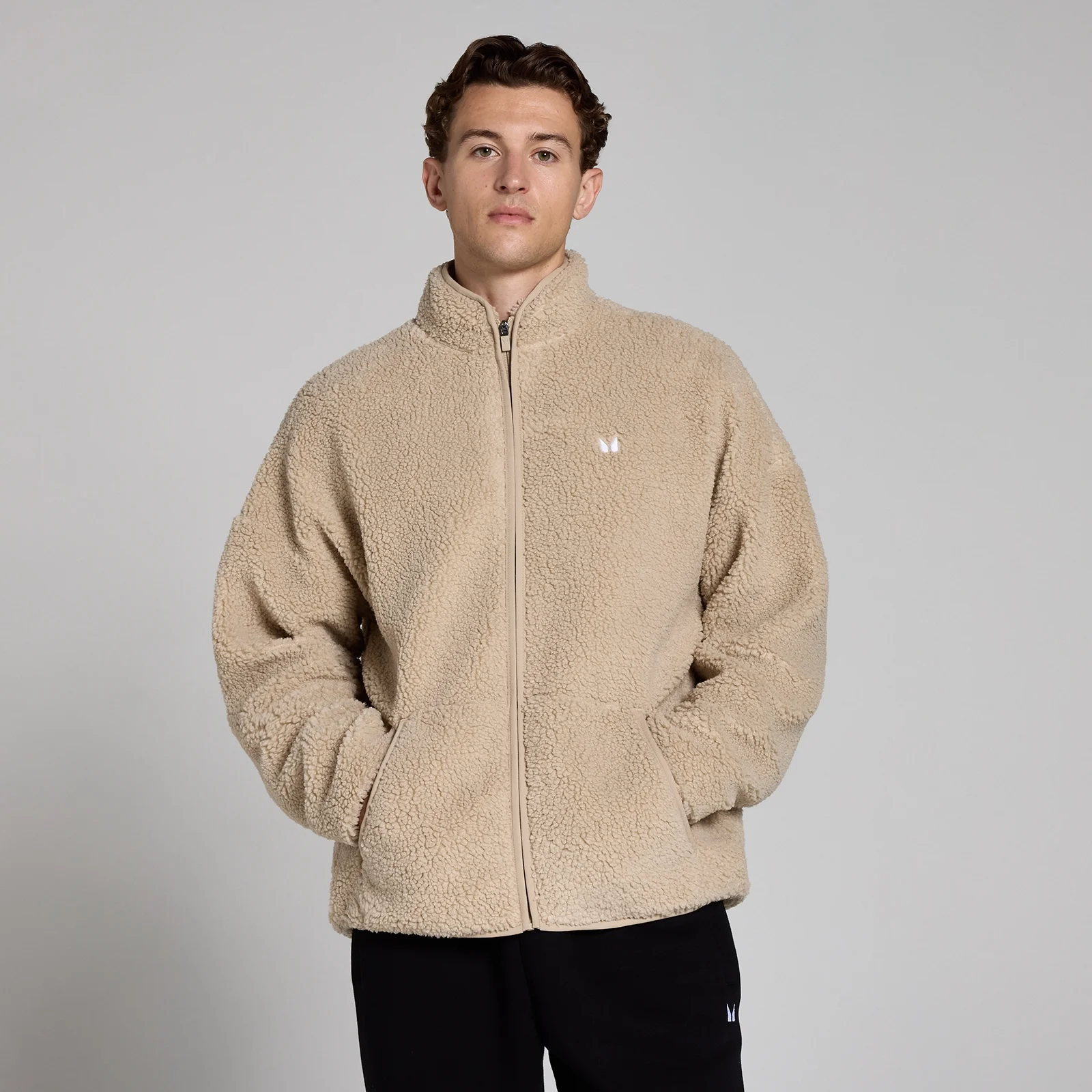 Veste en polaire à fermeture éclair intégrale MP pour hommes - Avoine - XS Image 1