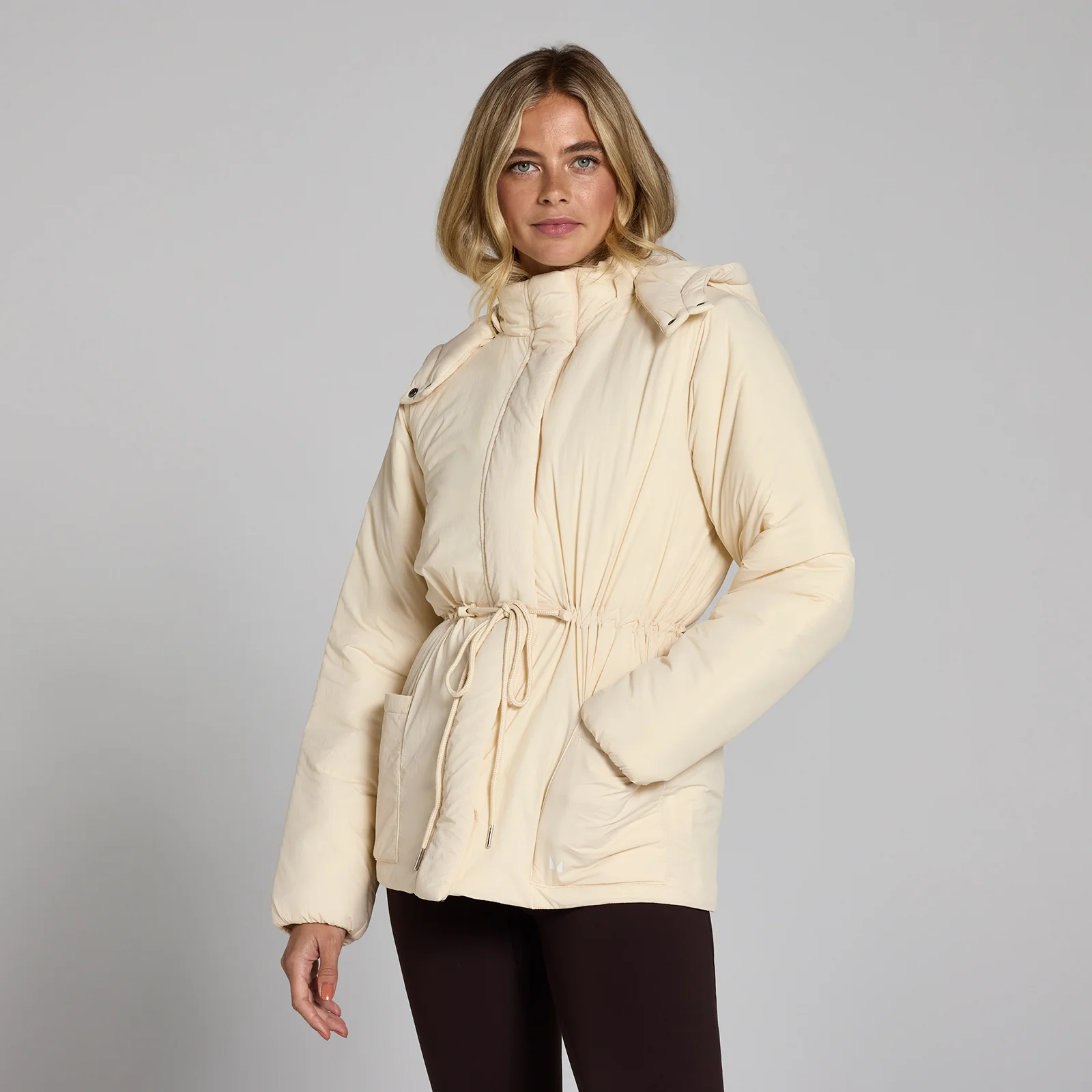 Doudoune courte à taille réglable MP pour femmes - Crème clair - XS Image 1