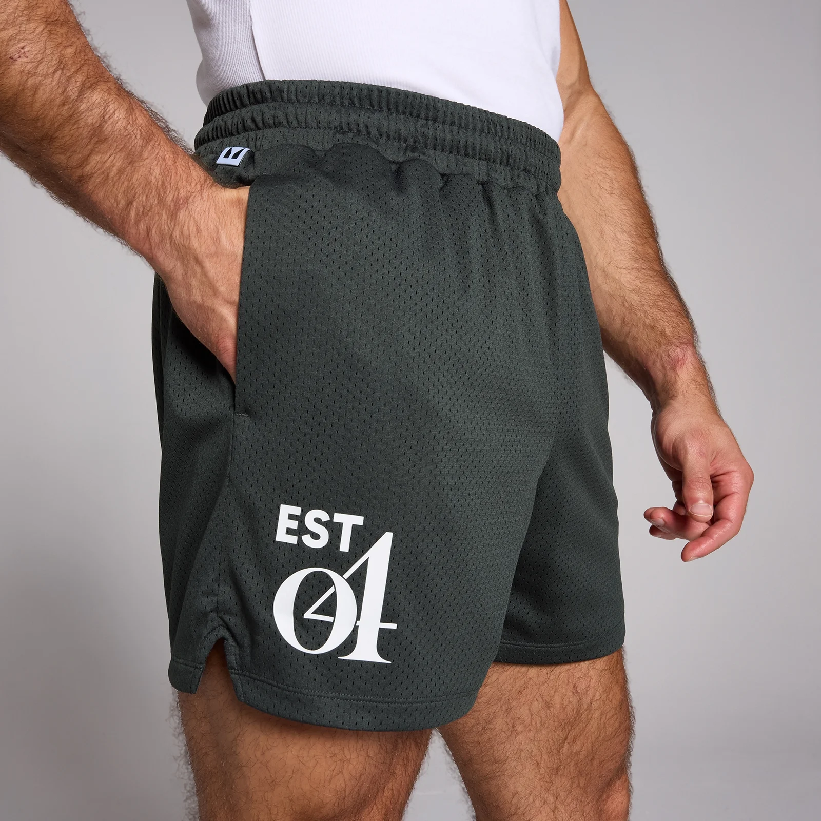 Short en maille MP pour hommes – Noir délavé - XS Image 1