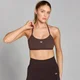 Brassière de sport à bretelles dans le dos Tempo pour femmes – Chocolat