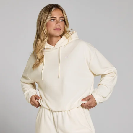 Sweat à capuche en polaire MP pour femmes – Crème clair