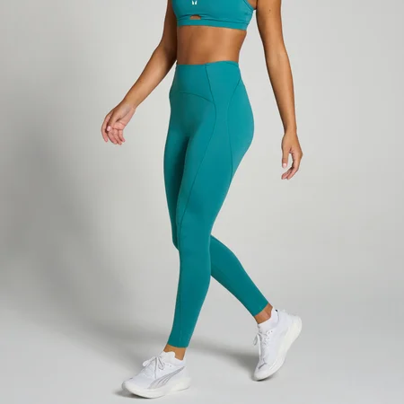 Legging à ourlet incurvé MP Tempo Ultra pour femmes – Bleu sarcelle aqua